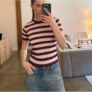 THEOPENPRODUCT Contrasting Stripe Shirt